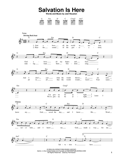 Salvation Is Here - Lincoln Brewster (Easy Guitar)