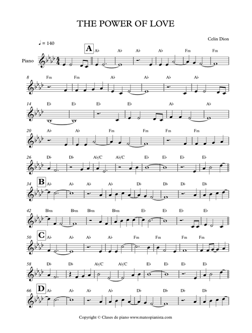 The Power Of Love (Arr. Mateo Aguilar) - Air Supply (Piano Solo)