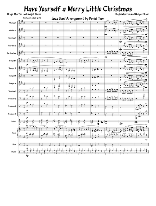 Have Yourself a Merry Little Christmas for Jazz Band