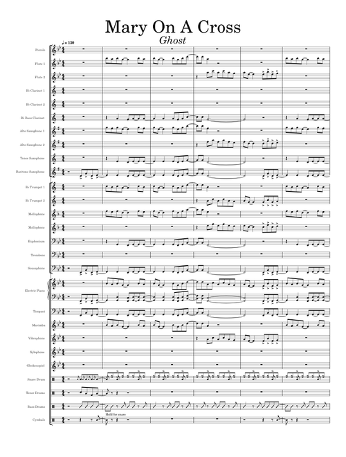 Mary On A Cross – Ghost (Marching Arrangement)