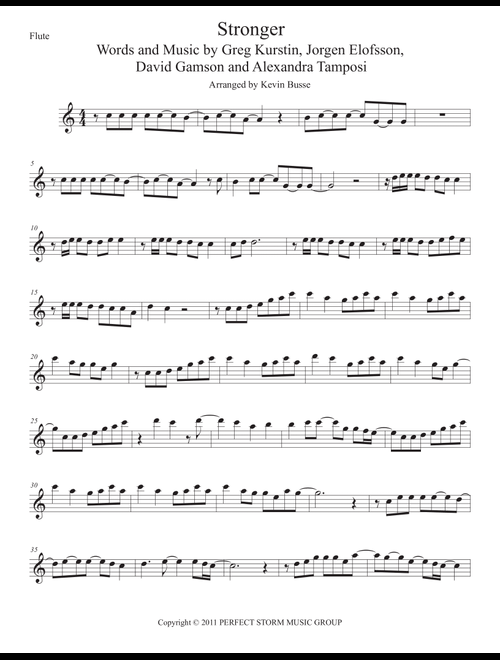 Stronger (What Doesn't Kill You) (Arr. Kevin Busse) - Kelly Clarkson (Flute Solo)