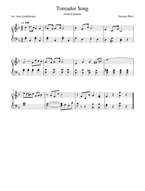 Toreador Song
