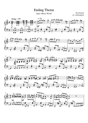 Piano Sheet Music - Ending Theme