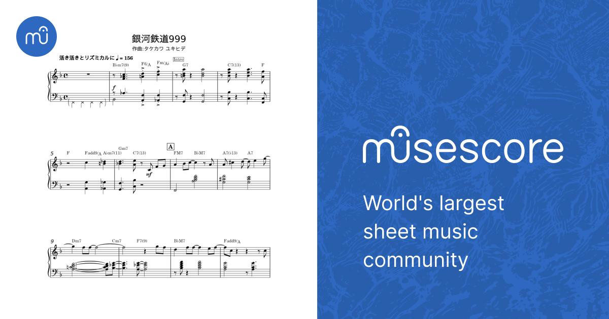 銀河鉄道999 Galaxy Express 999 - Yukihide Takewaka Sheet Music