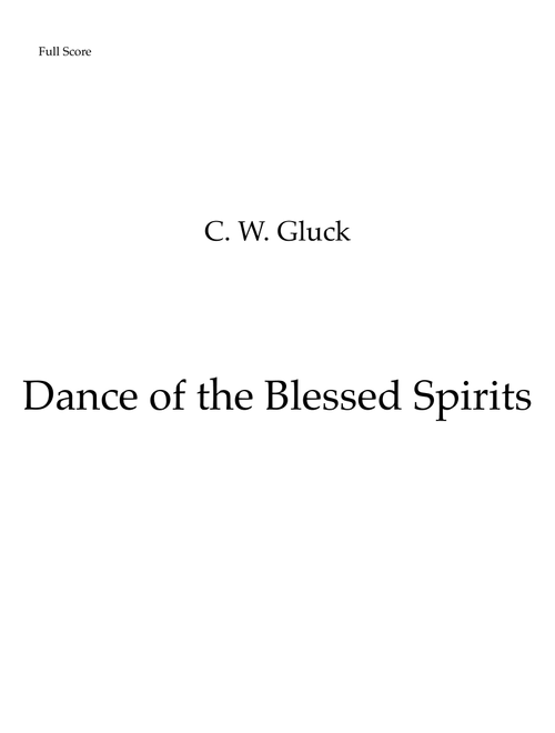 Dance of the Blessed Spirits - Brass Quintet (Arr. Leandro Cardoso) - GLUCK (Brass Ensemble)