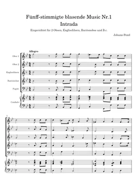 Free Johann Christoph Pezel sheet music | Download PDF or print on Free Johann Christoph Pezel sheet music | Download PDF or print on