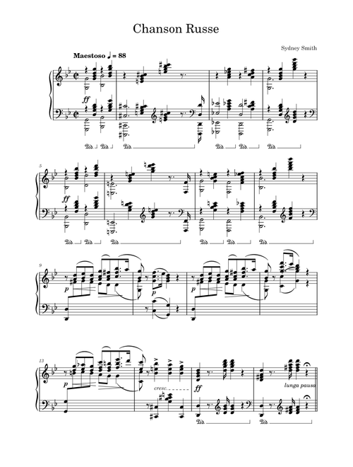 Sydney Smith - Chanson Russe