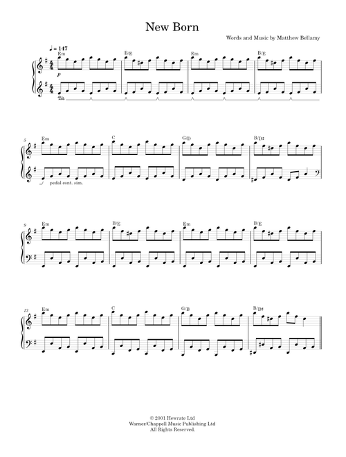 New born - Muse (Easy Piano)