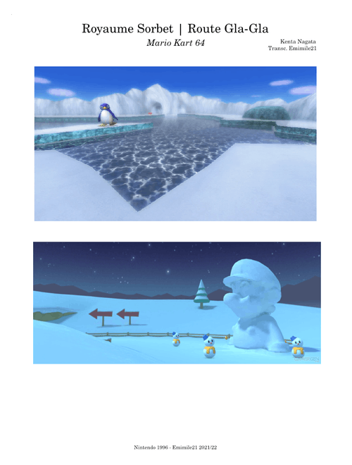 Royaume Sorbet / Route Gla-Gla | Sherbet Land / Frappe Snowland - Mario Kart 64