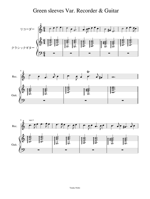 Green sleeves - Misc tunes