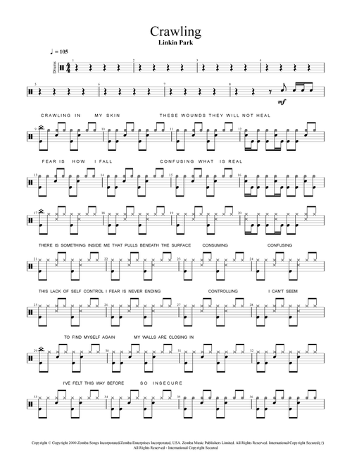 Crawling (Arr. Cyril Mayer) - Linkin Park (Drums)
