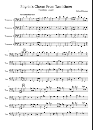 Wagner Tannhäuser Overture (Piano solo) Sheet Music for Piano