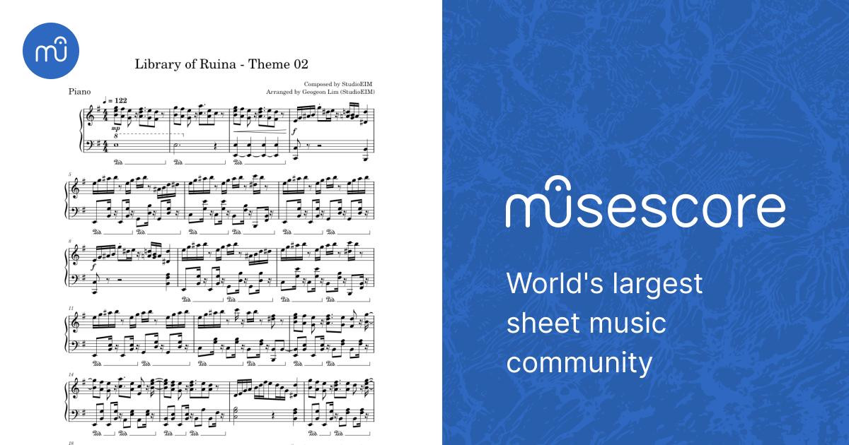 Library of Ruina (Theme 02) – StudioEIM Sheet Music for