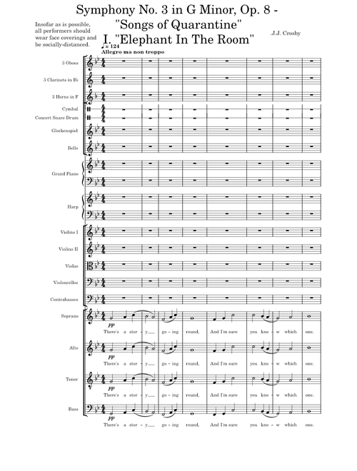 Symphony No. 3 in G Minor, Op. 8: "Songs of Quarantine" - .J.J. Crosby