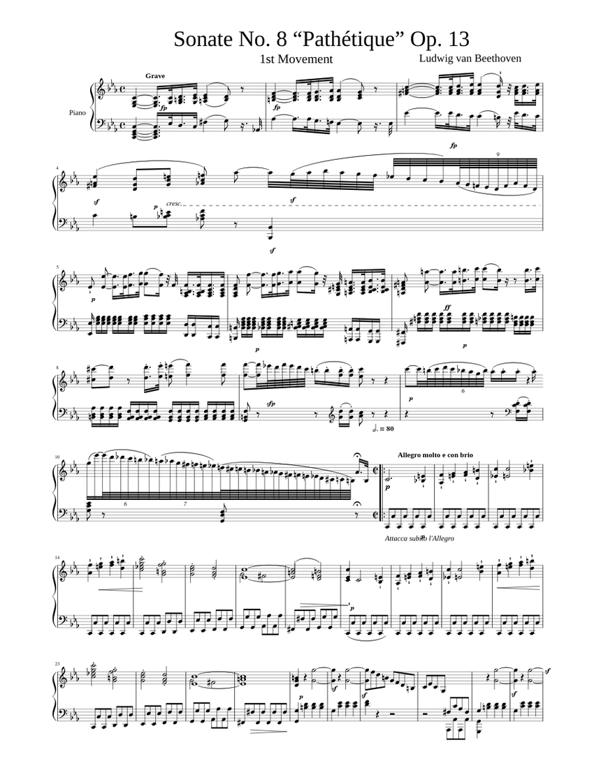 Sonata No.8 in C Minor, Op.13 