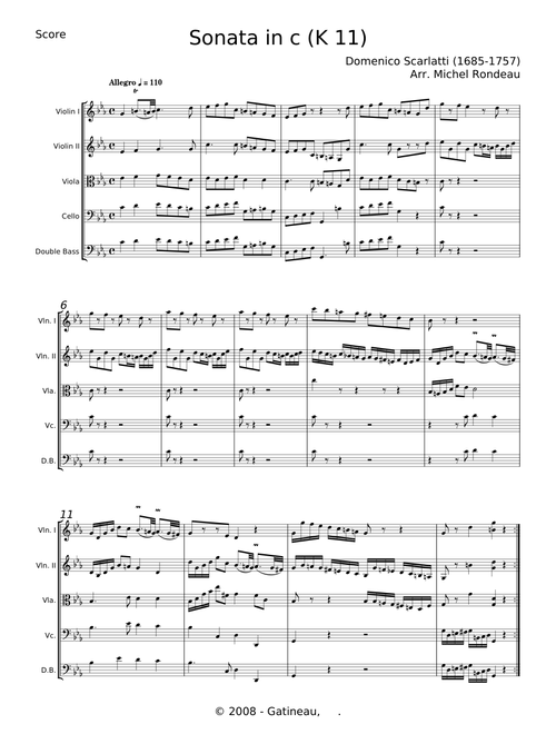 Sonata in C K 159 - Domenico Scarlatti