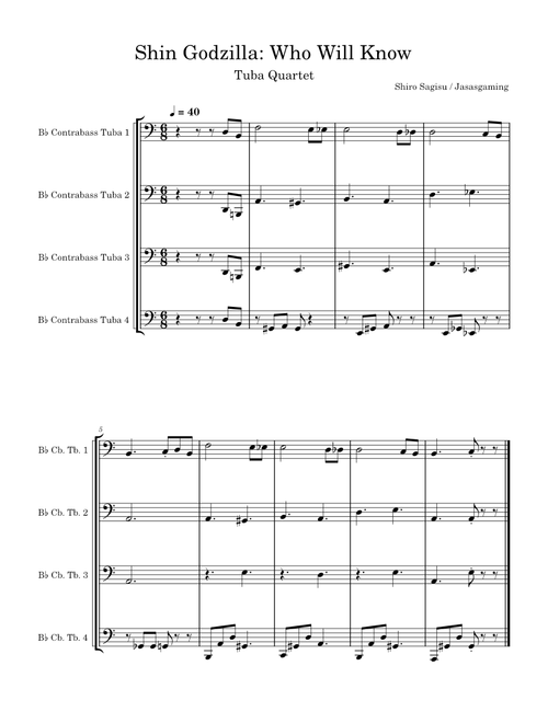 Who Will Know (Tuba Fanfare)