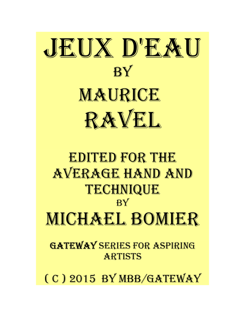 Jeux d'eau (Arr. Michael Bomier) - Ravel, Maurice (Piano Solo)