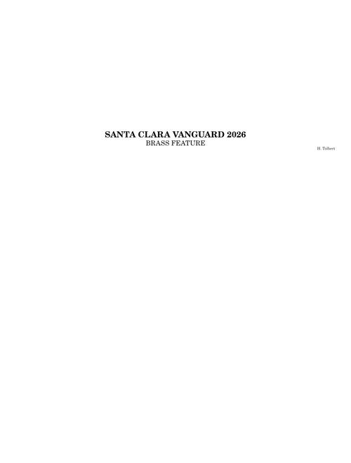 SANTA CLARA VANGUARD 2026 |BRASS FEATURE|