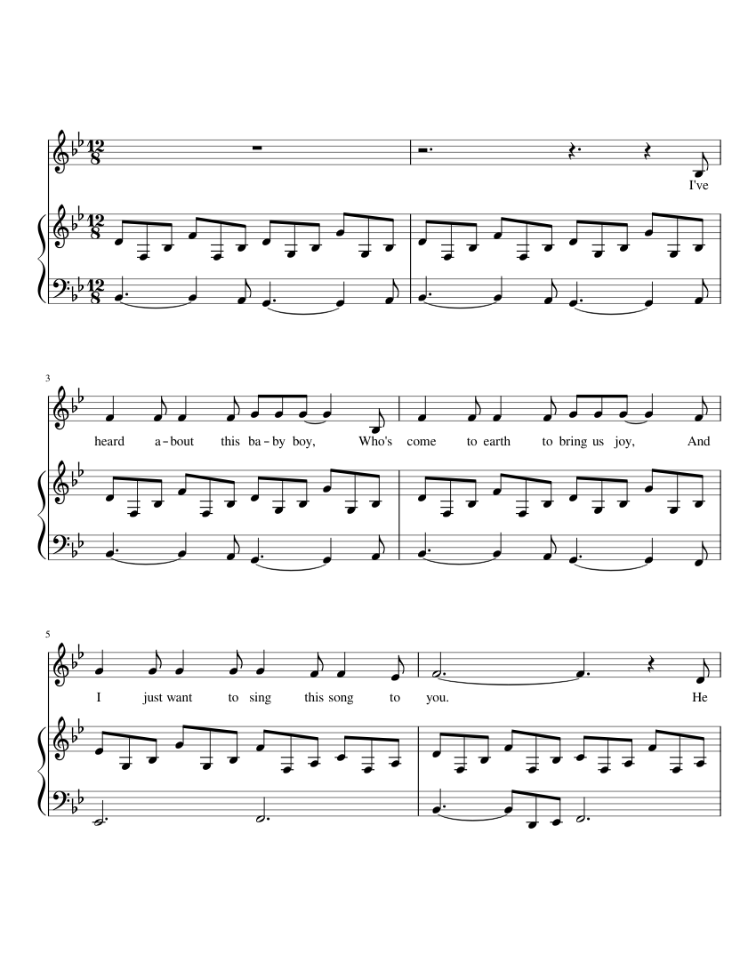 score 0 christmas hallelujah - misc christmas sheet music for piano
