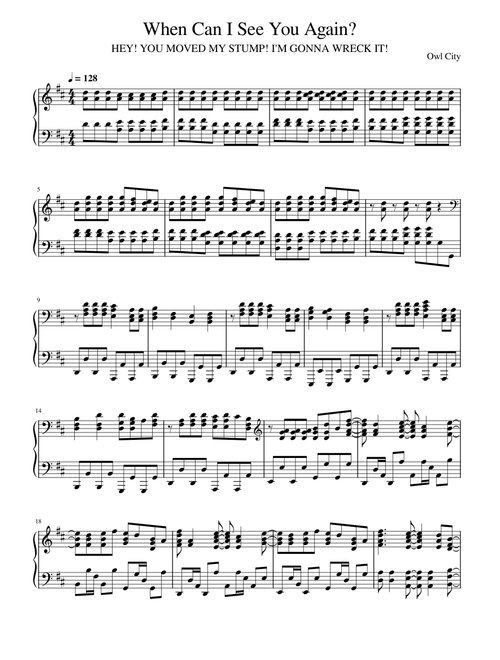 When Can I See You Again? – Owl City