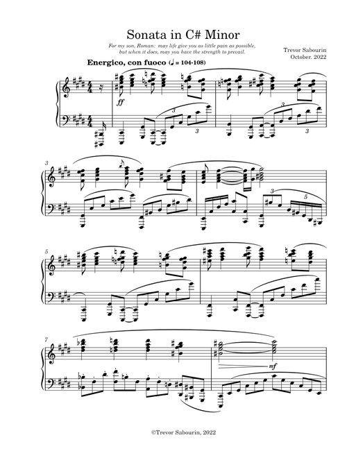 Sonata in C# Minor
