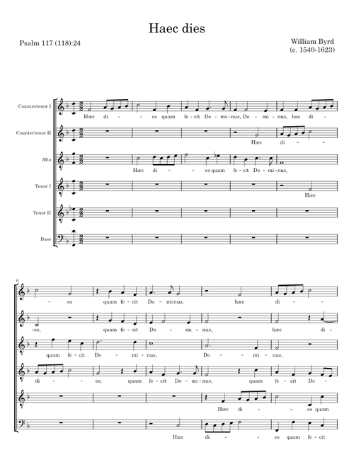 Haec dies - William Byrd