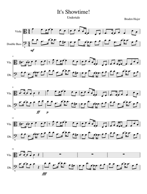 It's Showtime! (String Duet)