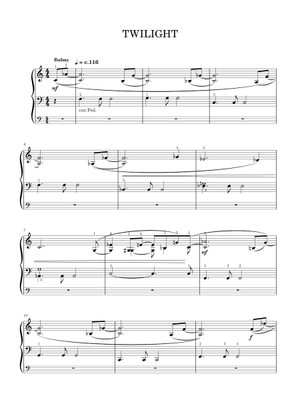 TWILIGHT—THE SCORE (PIANO SOLO) Twilight The Score | Piano Solo
