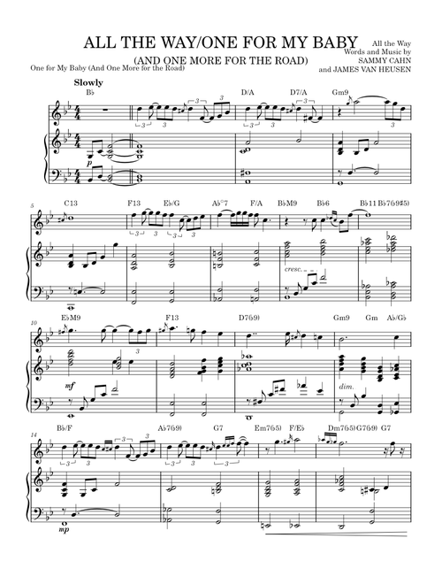 One for my baby – Frank Sinatra