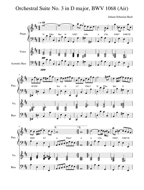 Orchestral Suite No. 3 in D major, BWV 1068 (Air)