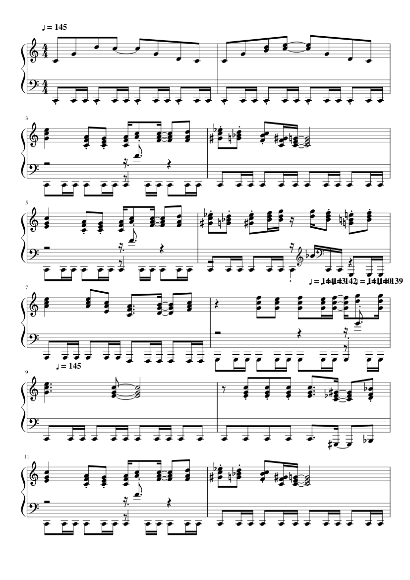 Uitvoerbaar Kwestie Ontkennen Mario Kart Wii - Credits Part 2 Sheet music for Piano (Solo) | Musescore.com