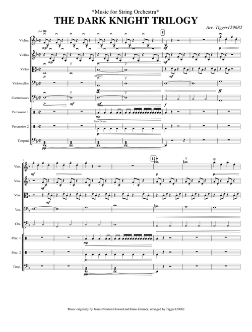THE DARK KNIGHT TRILOGY String Orchestra