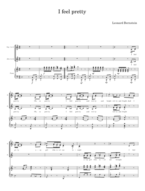 I feel pretty - Leonard Bernstein