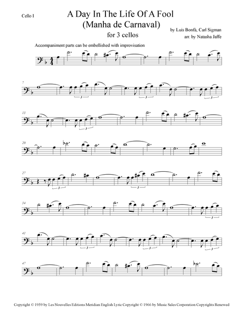 A Day In The Life Of A Fool (manha De Carnaval) (Arr. Natasha Jaffe) - Luiz Bonfa (String Ensemble)