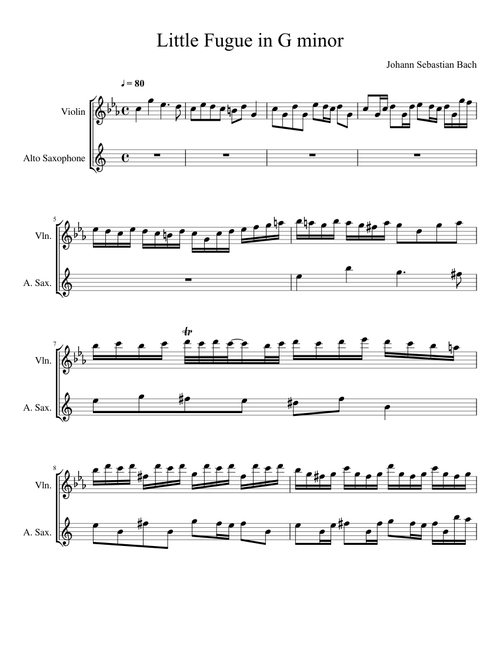 Little Fugue in G minor