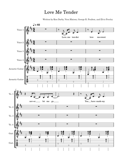 Love Me Tender – Elvis Presley