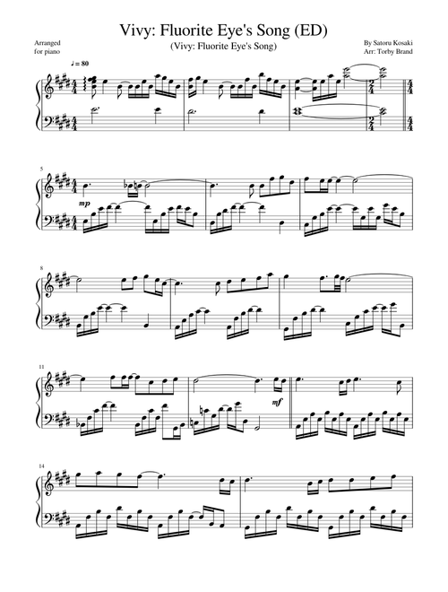 Vivy: Fluorite Eye's Song - ED Version