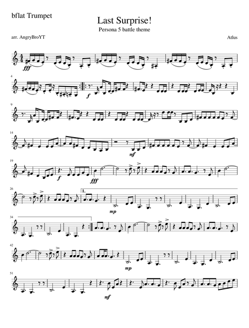 Last Surprise! for Trumpet