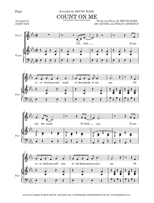 Count on me – Bruno Mars - Part 1