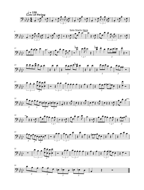 Black & Blues Trombone Solo Updated!