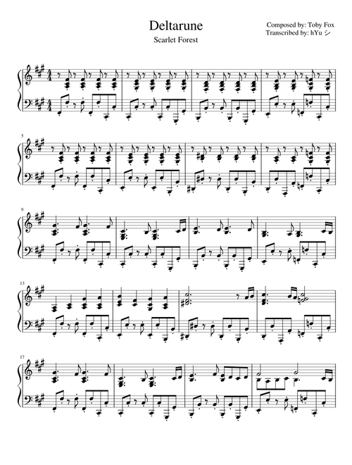 Deltarune - Scarlet Forest