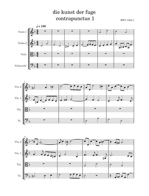 Die Kunst der Fuge, BWV 1080 – Johann Sebastian Bach