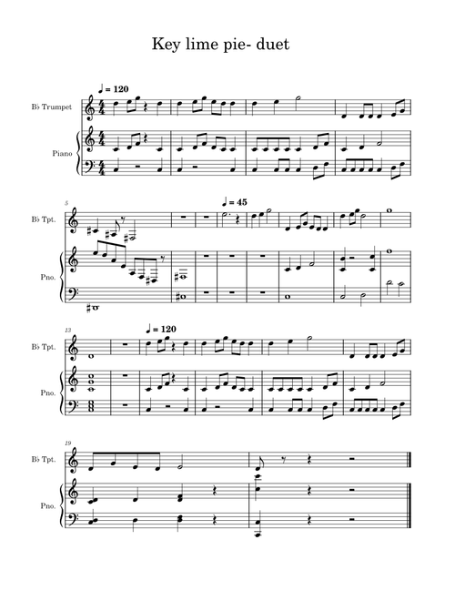 Key Lime Pie- Duet