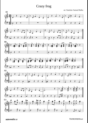Axel F - Crazy Frog Sheet Music for Piano (Solo) | MuseScore.com