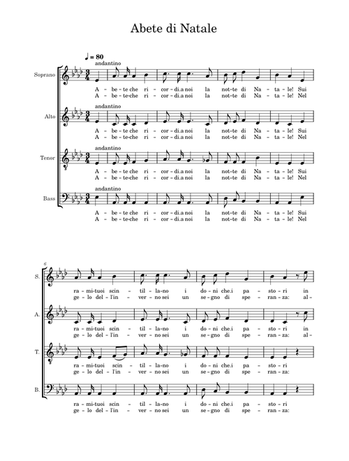 Abete di Natale (Alto part)