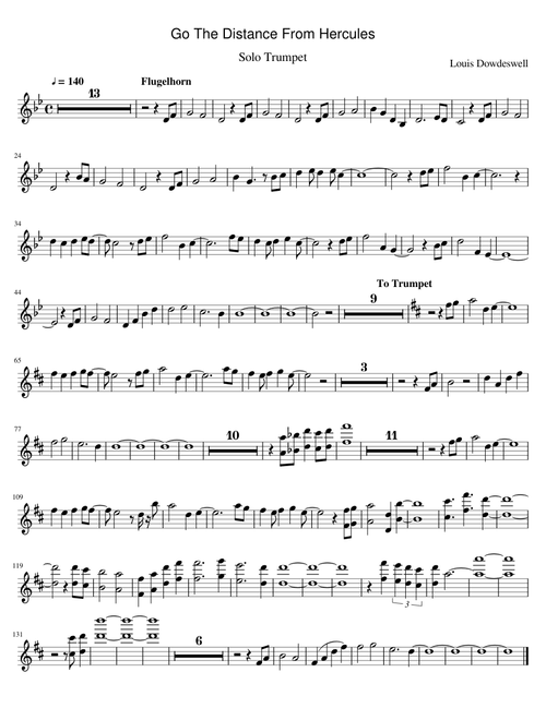 Louis Dowdeswell - Go The Distance (Trumpet Solo)