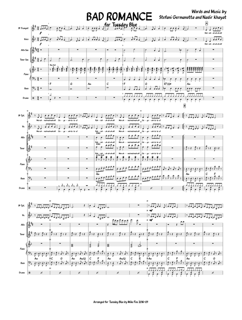 Bad Romance Marching Band Cover