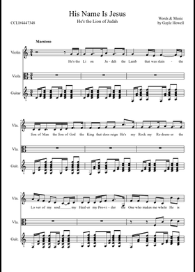Free His Name Is Jesus by Cody Johnson sheet music | Download PDF 