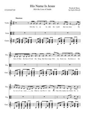 Free His Name Is Jesus by Cody Johnson sheet music | Download PDF